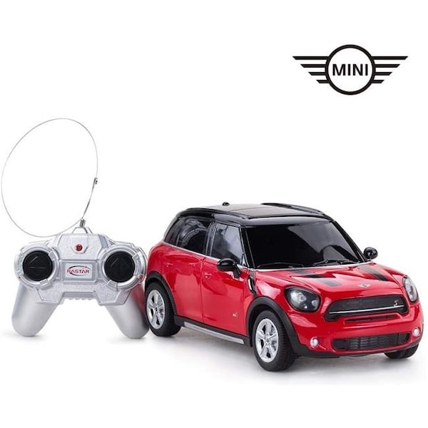 Az Trading & Import MCC24R 0.0416 in. 1-24 Electric Cooper Remote Control & RC Cars Xmas Gifts for Kids Mini Vehicle Toy - Red MCC24R - main